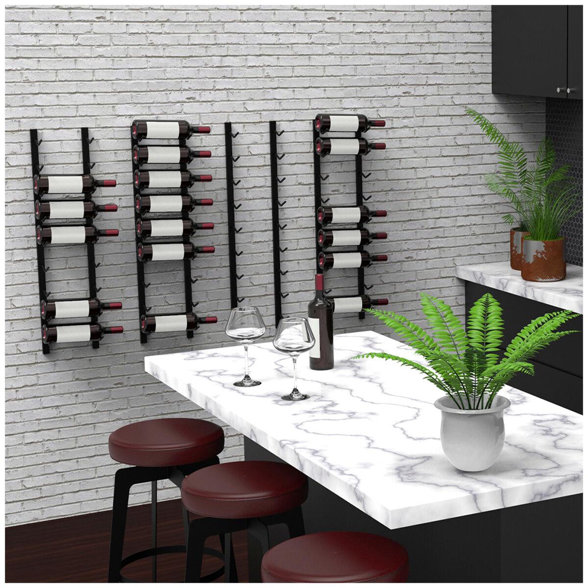 Wine Stash Wall Mounted Side Facing Bottle Wine Rack