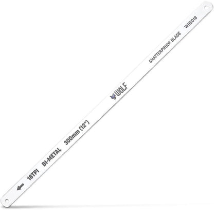 WoLF 300mm Hacksaw Blades 18T 5 Pack WHS018
