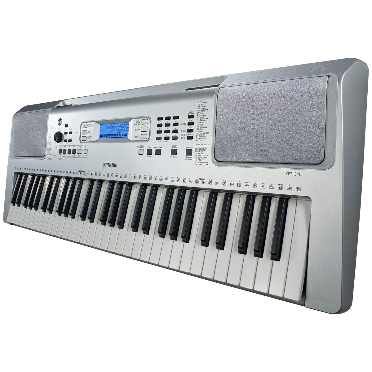 Yamaha 61-key Portable Keyboard YPT370 with Stand YPT370-C