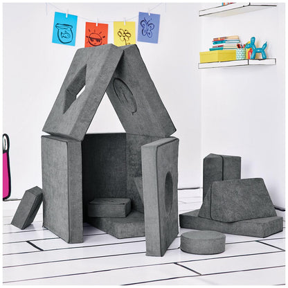 Yourigami Kids Play Couch Fossil Grey