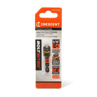 Crescent Bolt Biter Impact Nut Driver & Extractor - 5/16" x 1-7/8"