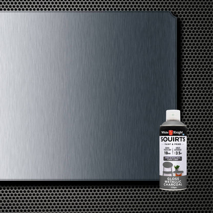 White Knight Squirts Metallic Charcoal Gloss Spray Paint - 310g