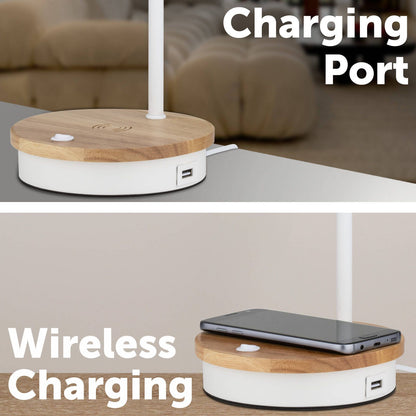 Mercator Billingham Desk Lamp - Wireless Charging - 150 x 430mm