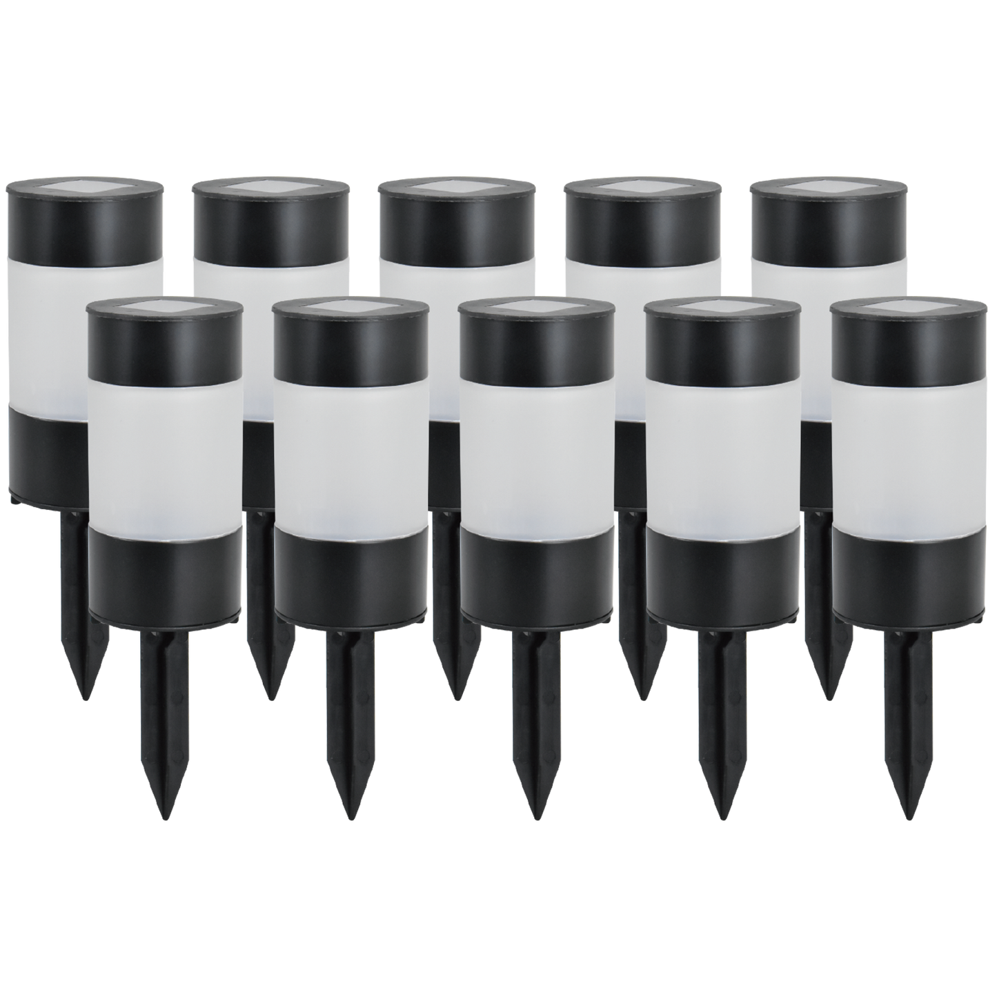 Click Village Solar LED Pathway Bollard - 10 Pack