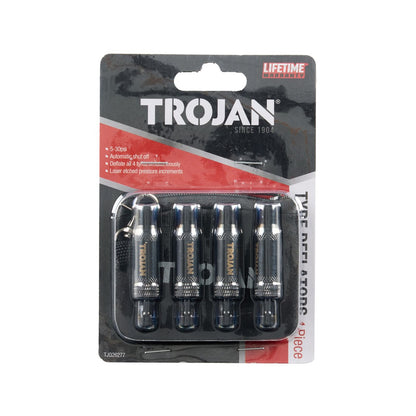Trojan Tyre Deflators - 5-30psi - 4 Pack