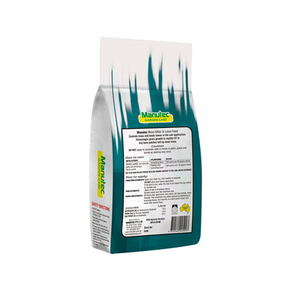 Manutec Moss Killer & Lawn Food - 2.5kg - Soluble Granules - Selective