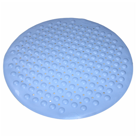 Barelli Round Suction Bath Mat 65 x 65cm Blue
