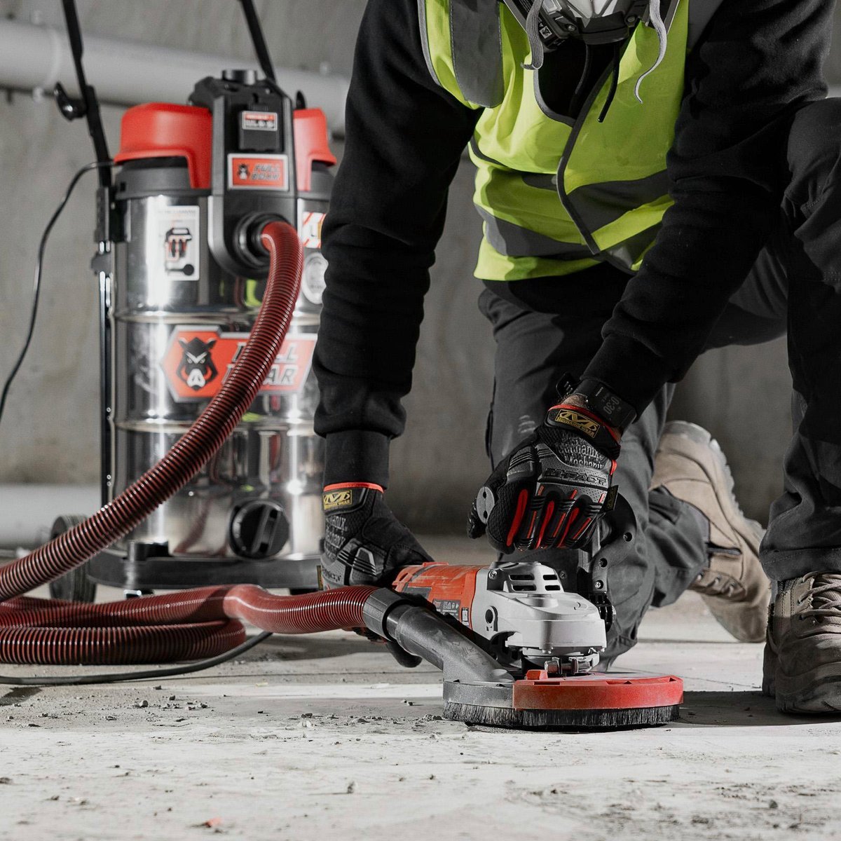 Full Boar 2000W 180mm Concrete Grinder - Diamond Grinding Disc - FBCG-20180