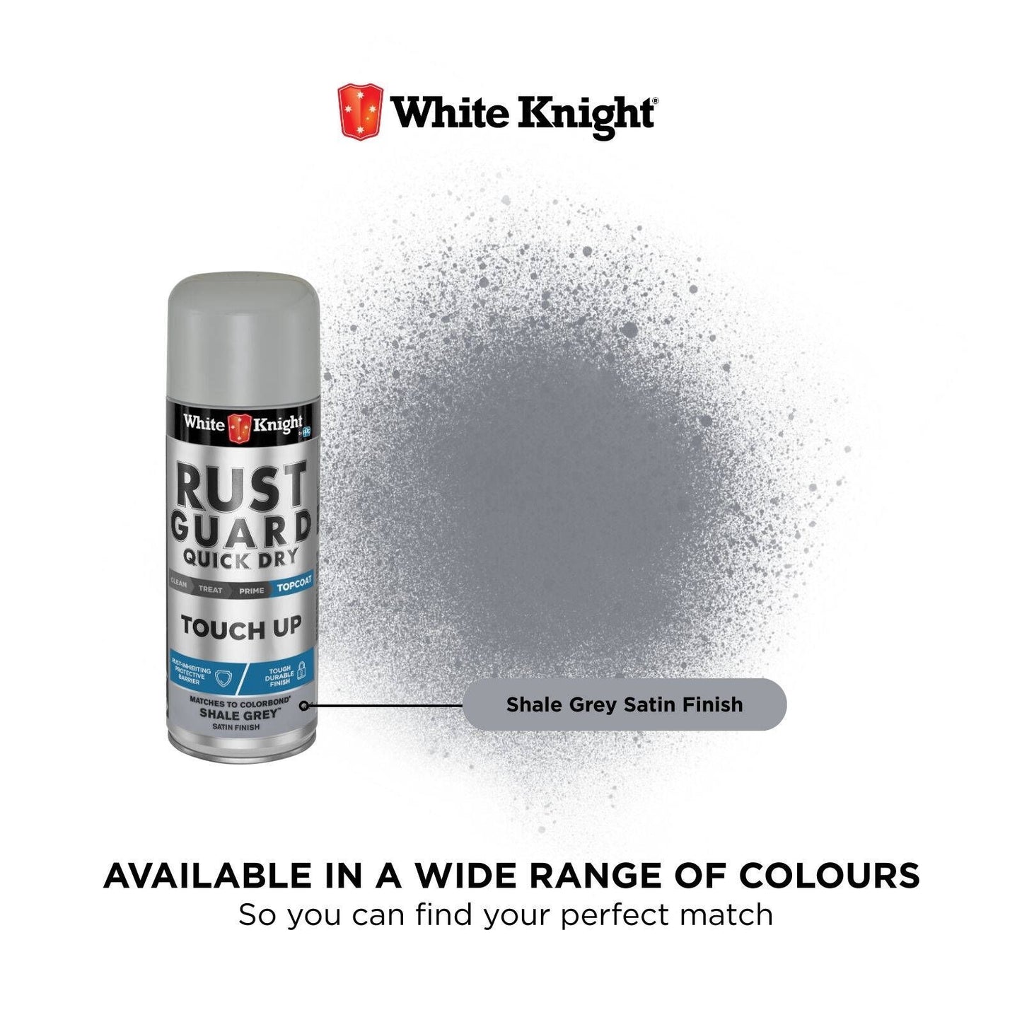 White Knight Touch Up Spray Paint - 300g - Shale Grey