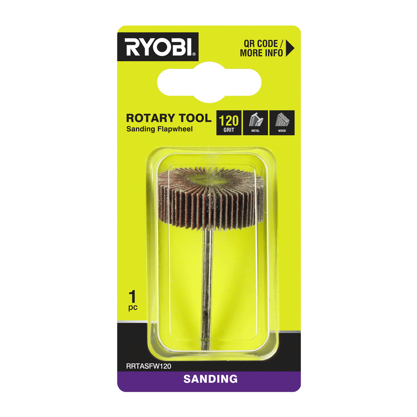 Ryobi Grit Flap Wheel - 120 Grit - 38mm