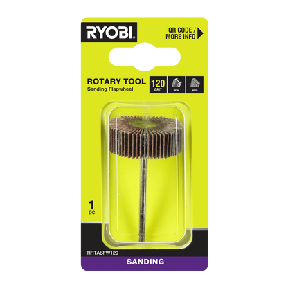 Ryobi Grit Flap Wheel - 120 Grit - 38mm