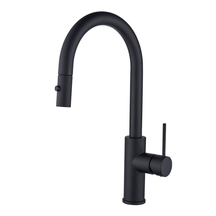 Mondella Resonance 35mm Matte Black Dual Function Pull Down Sink Mixer