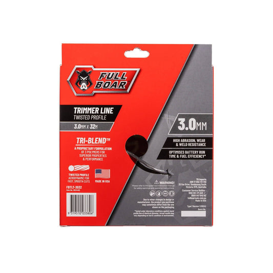 Full Boar Trimmer Line - 3.0mm x 32m