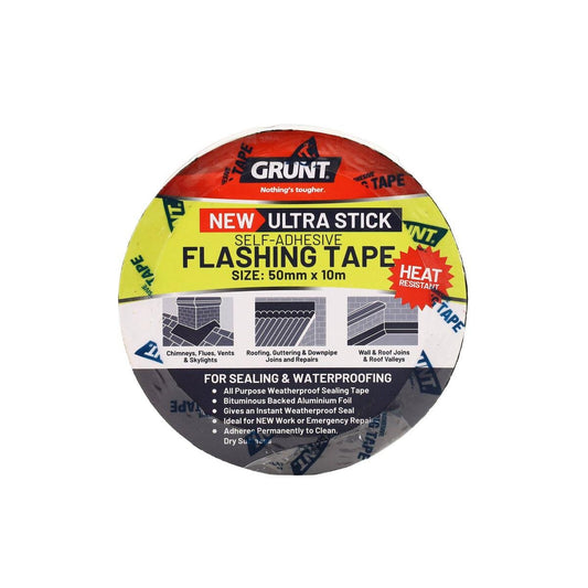 Grunt Flashing Tape 50mm x 10m Bituminous Waterproof Seal