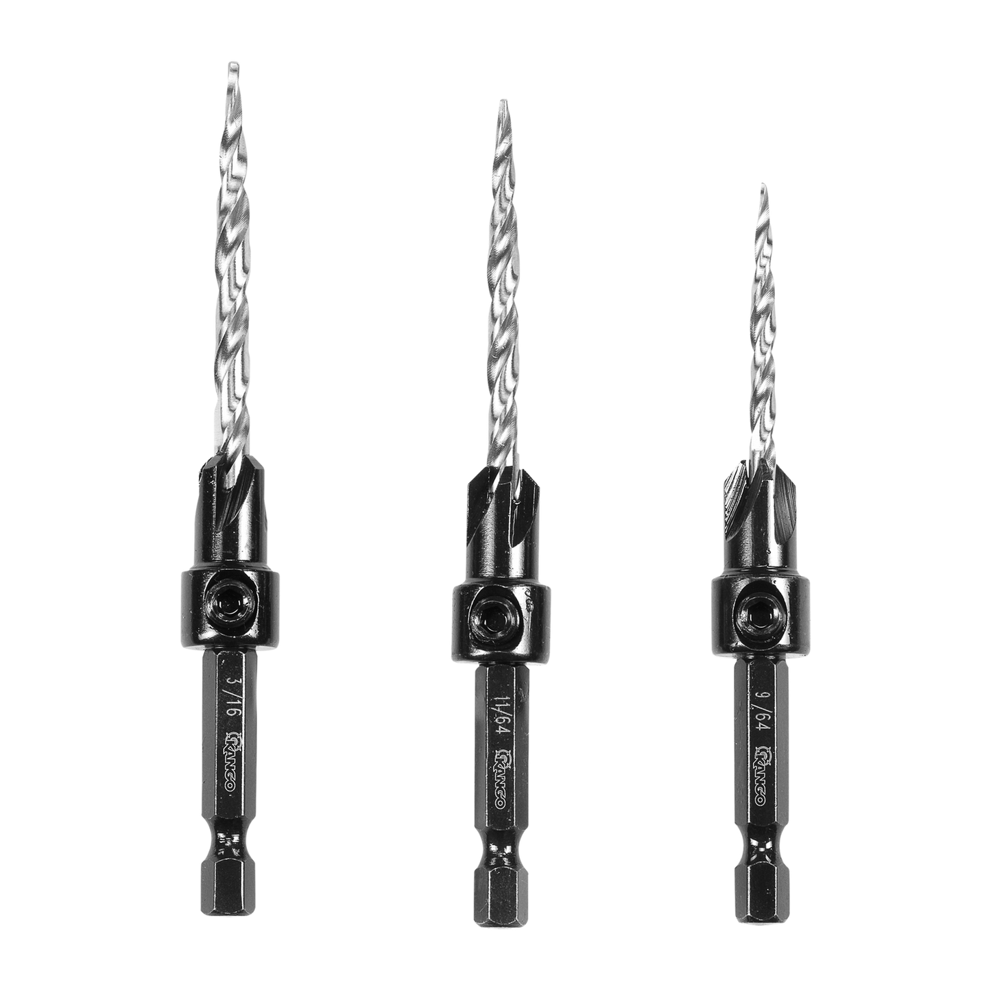 Kango Countersink Drill Bit Set - 3 Piece - 105mm