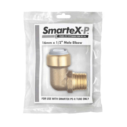 Smartex Pex Male Elbow - 16 x 15mm