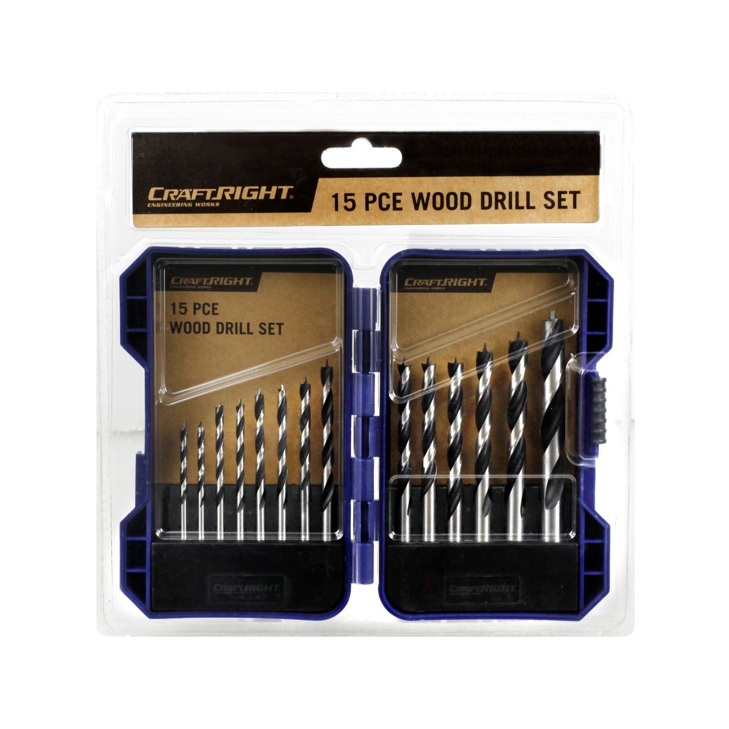 Craftright Wood Drill Set - 15 Piece