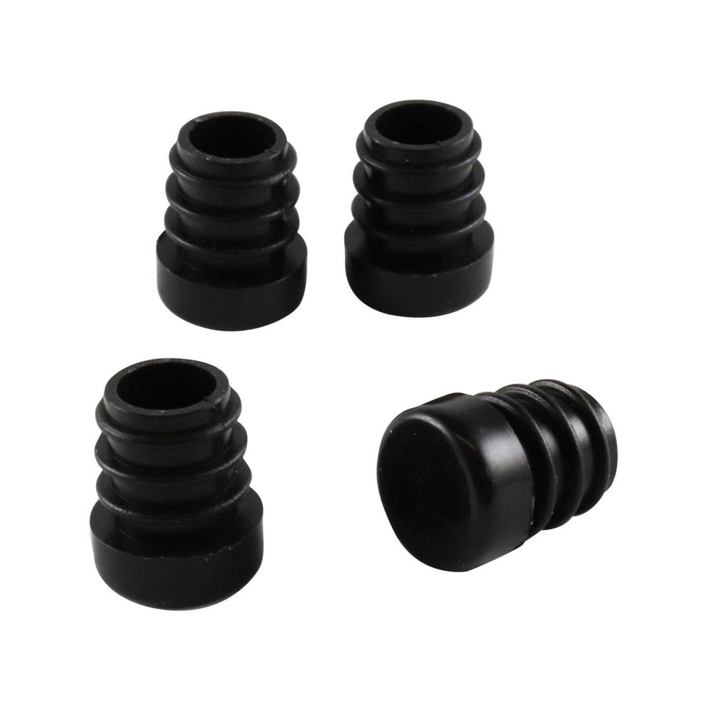 Surface Gard Black Round Plastic Internal Chair Tip - 13mm - 4 Pack