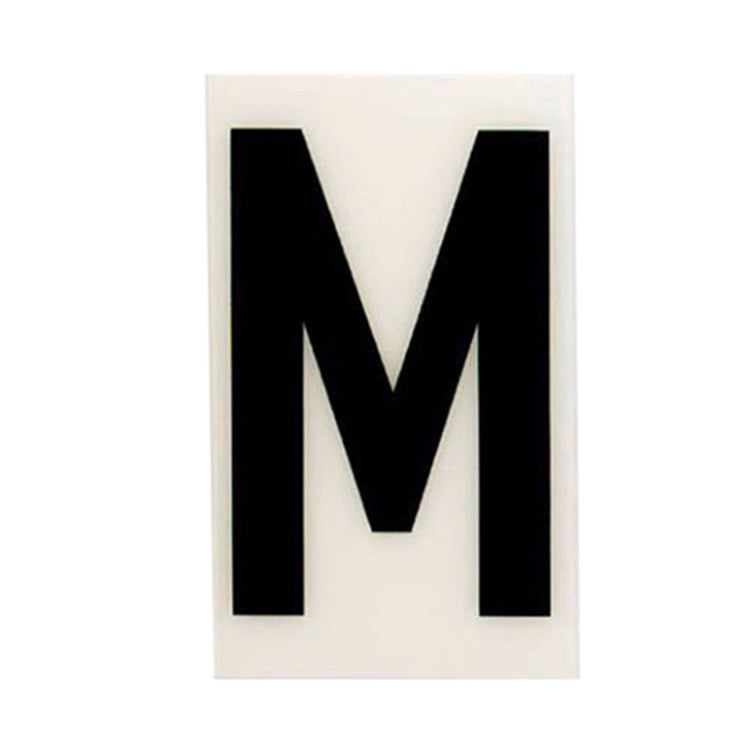 Sandleford White Self Adhesive House Letter M - 60mm