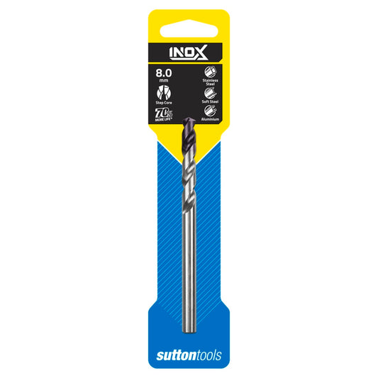 Sutton Tools Inox Stainless Steel Jobber Drill Bit - 8mm
