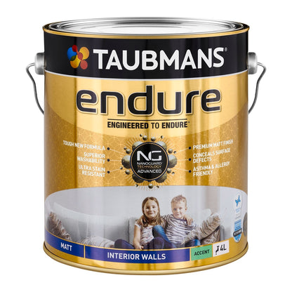 Taubmans Accent Matt Endure Interior Walls Paint - 4L