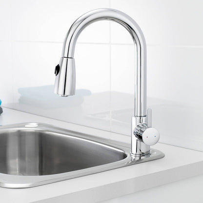 Caroma Husk Retractable Dual Spray Sink Mixer - 280mm - 6L/min