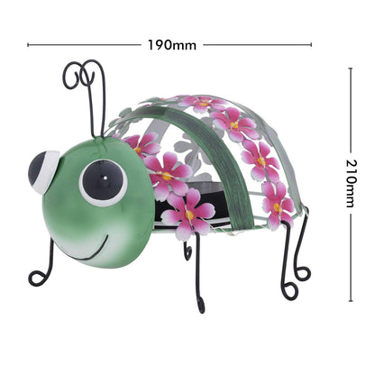Click Solar Metal Animal Light Grasshopper - 190 x 210mm