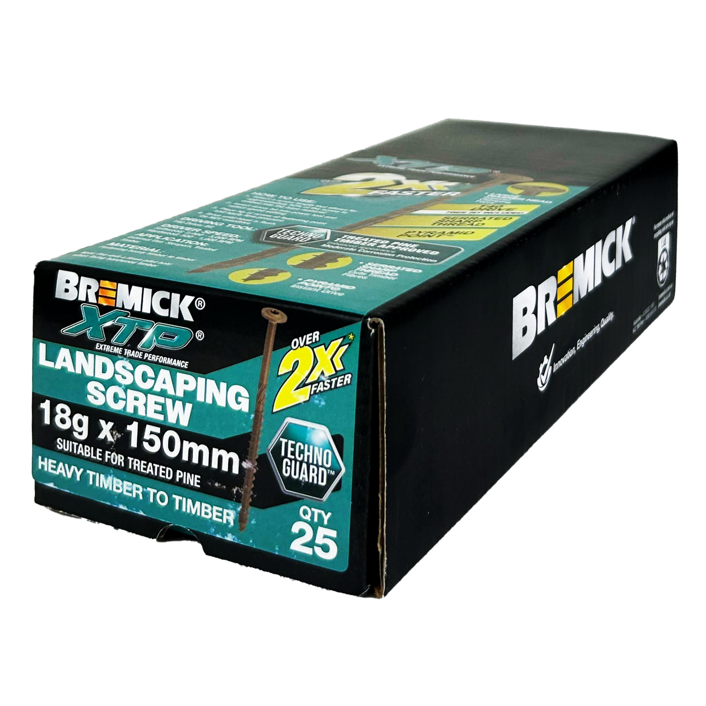 Bremick XTP Landscape Screws - 18g x 150mm - 25 Pack