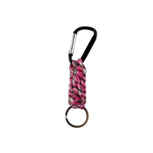 Key Essentials Key Ring Carabiner - 120mm - Steel - With Paracord