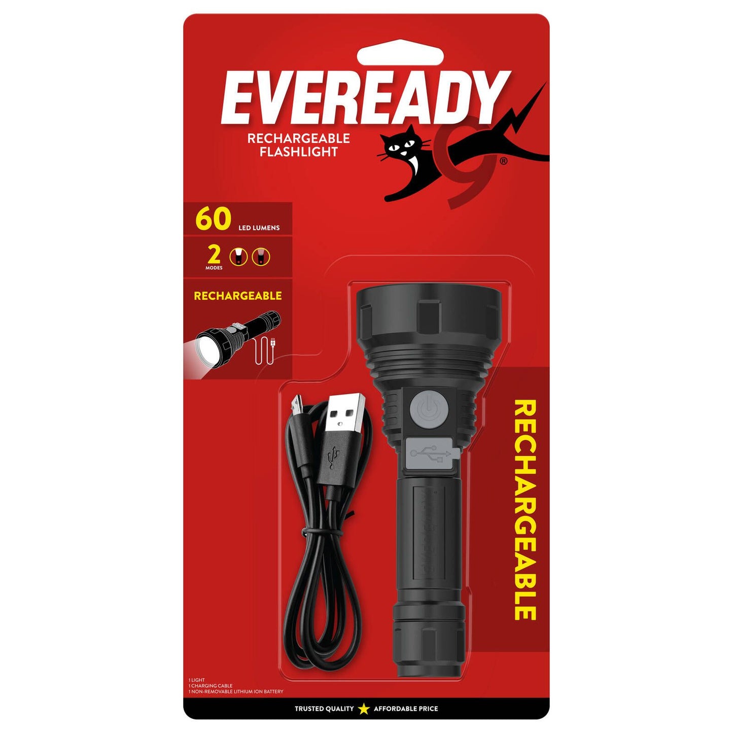 Eveready Rechargeable Torch - 60 Lumen