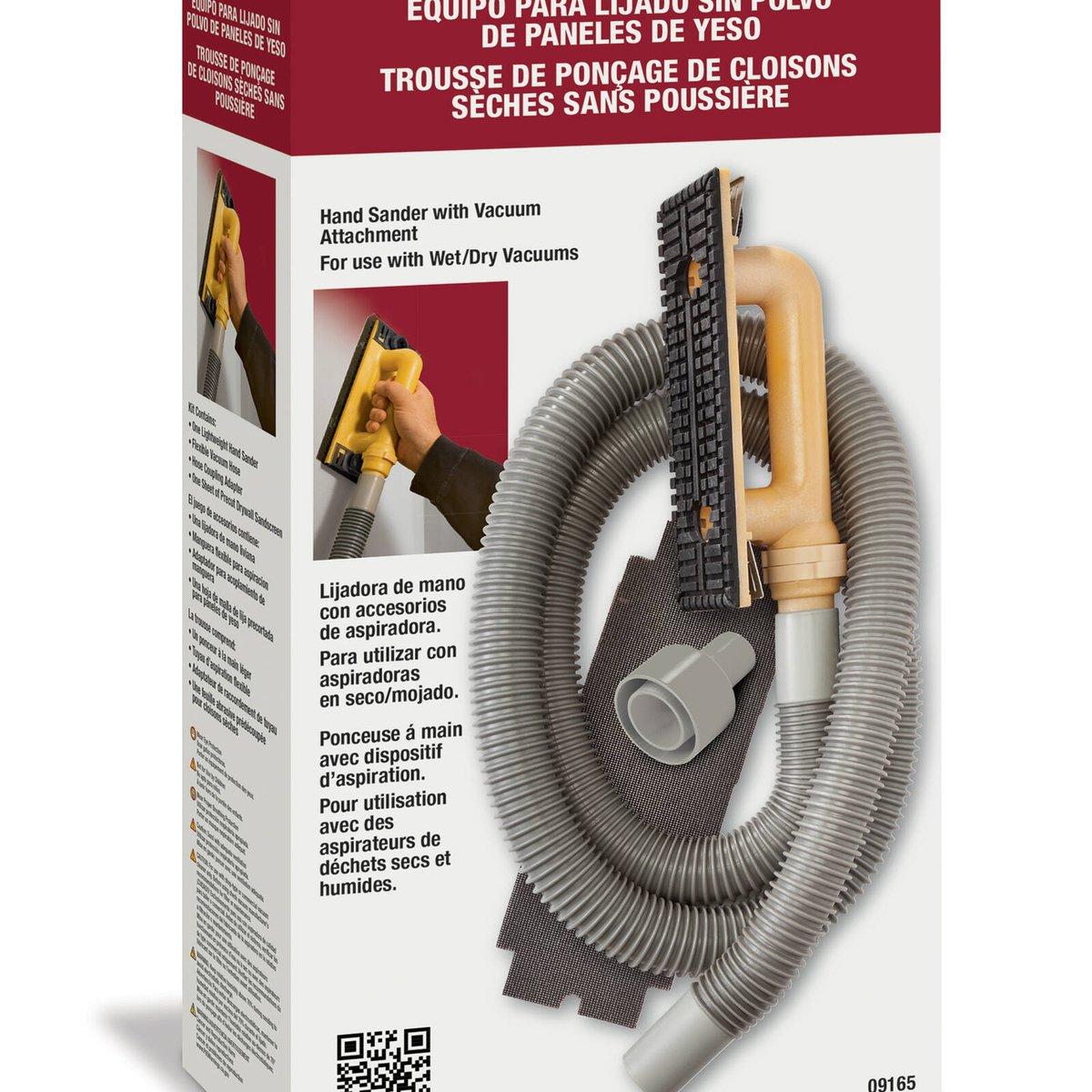 Hyde Hand Sander - 152mm - Plastic - Dust Free Vacuum Tool