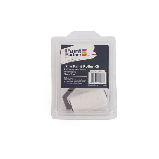 Paint Partner Trim Paint Roller Kit - 75mm - 4 Piece