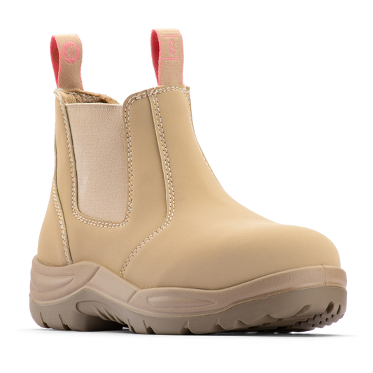 Bata Industrials Women's Sand Juno Slip-On Safety Boot - US 9