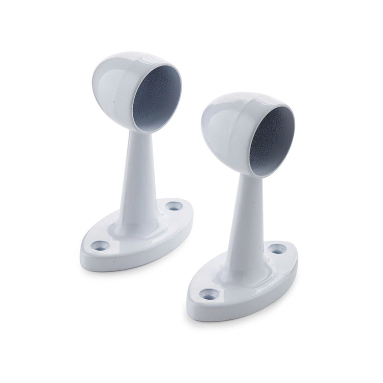 Sandleford 25mm White Pillar Ends 2 Pack