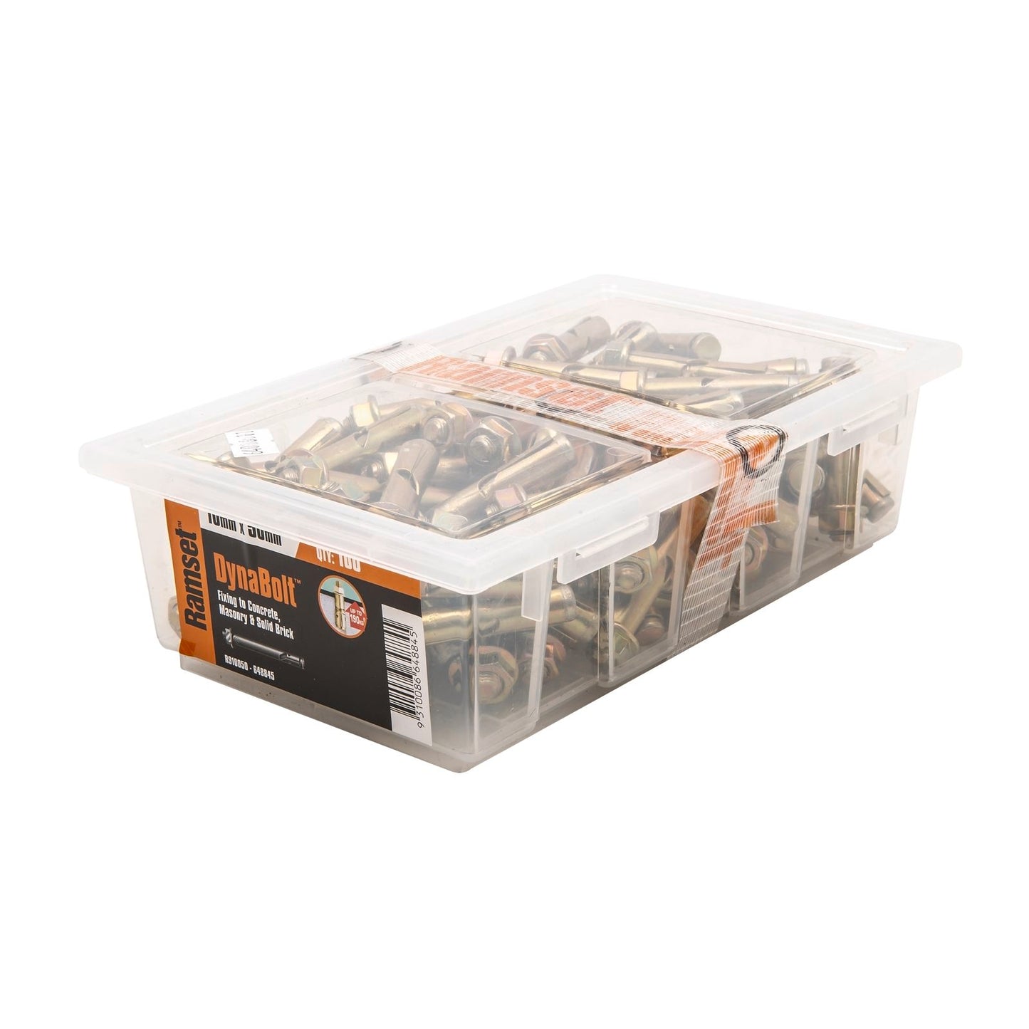 Ramset Dynabolt Plus - 10 x 50mm - 100 Pack