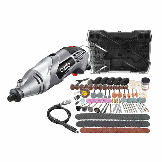 Ozito 170W Rotary Tool Kit 190 Accessories RTR-4100