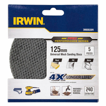 Irwin Orbital Sanding Disc - 125mm - Silicon Carbide - 240 Grit