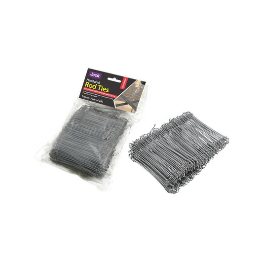 Jack Rod Ties Galvanised 110mm Steel 200 Pack Durable Construction