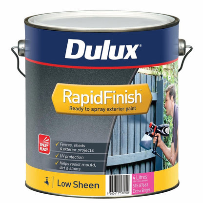 Dulux Exterior Paint - 4L - Extra Bright - Acrylic - Low Sheen