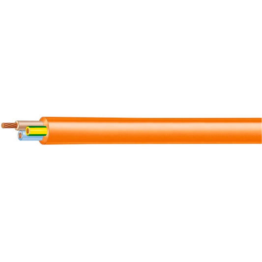 Olex Two Core and Earth Electrical Cable - 1.5mm - 100m - Orange
