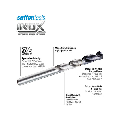 Sutton Tools Inox Jobber Drill Bit - 13mm