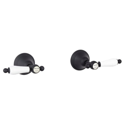 Mondella Maestro Black Wall Top Assembly Lever Handle - 400mm Brass - Low Maintenance