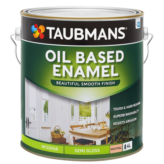 Taubmans Neutral Semi Gloss Oil Based Enamel 4L