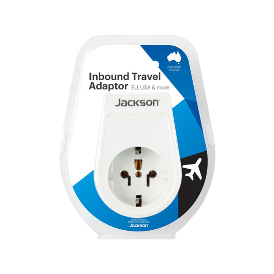 Jackson Inbound Travel Adaptor - Europe, USA & More