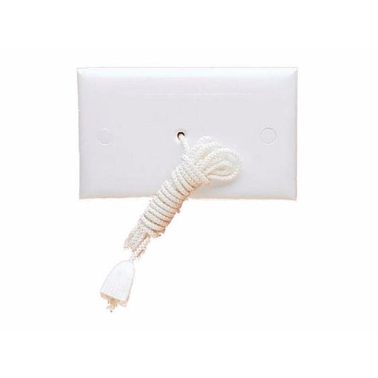 HPM Ceiling Switch Cord Pull - White - 114mm ABS - Easy Access