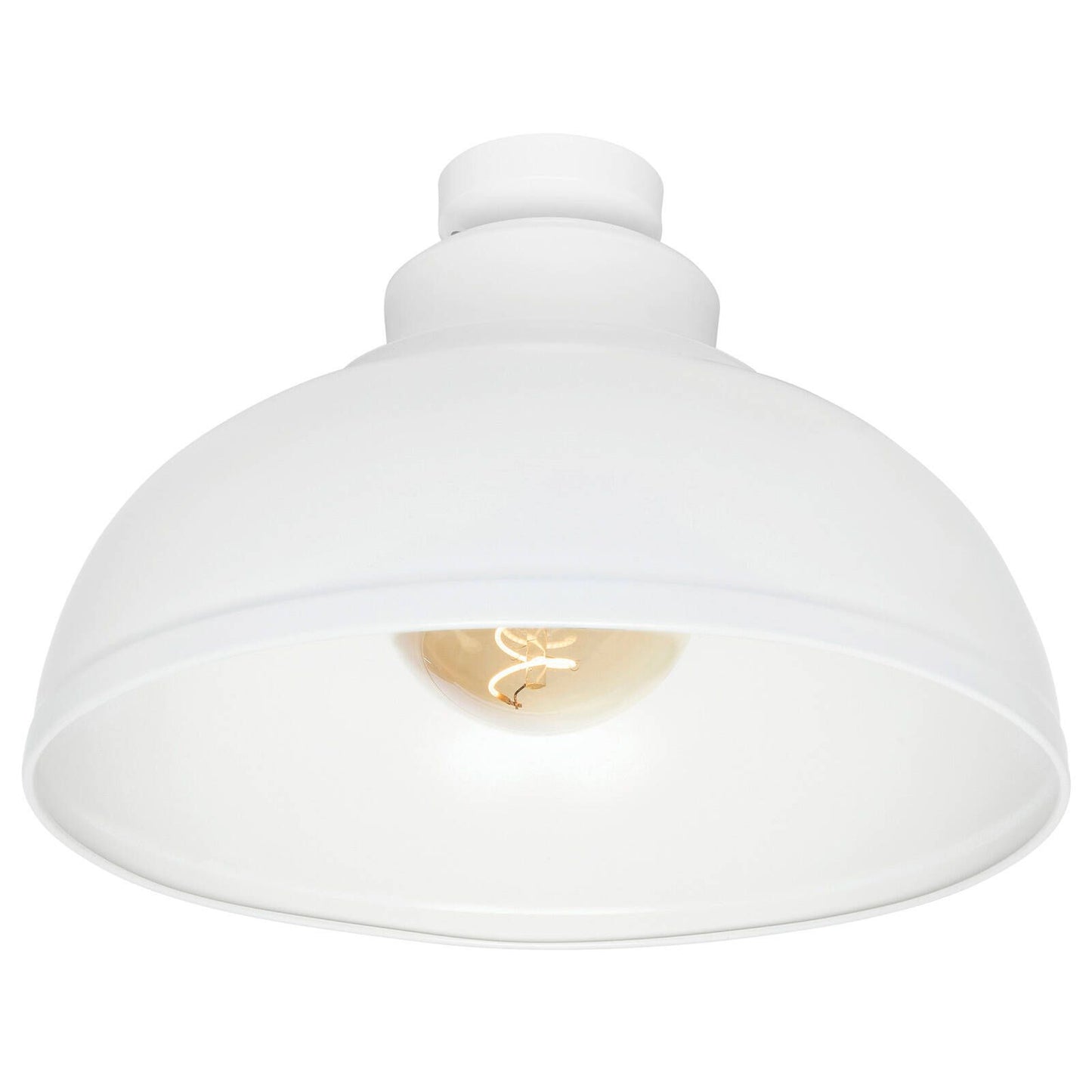 Brilliant White Matt Foundry Light Shade - 28cm