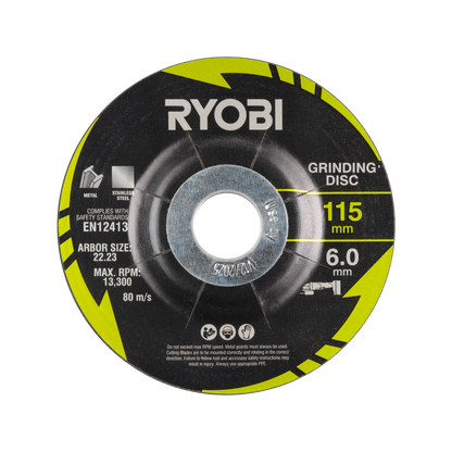 Ryobi Cutting and Grinding Set - 115mm - 4 Piece
