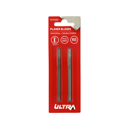Ultra 82mm HSS Universal Double Edged Planer Blades 1 Pair
