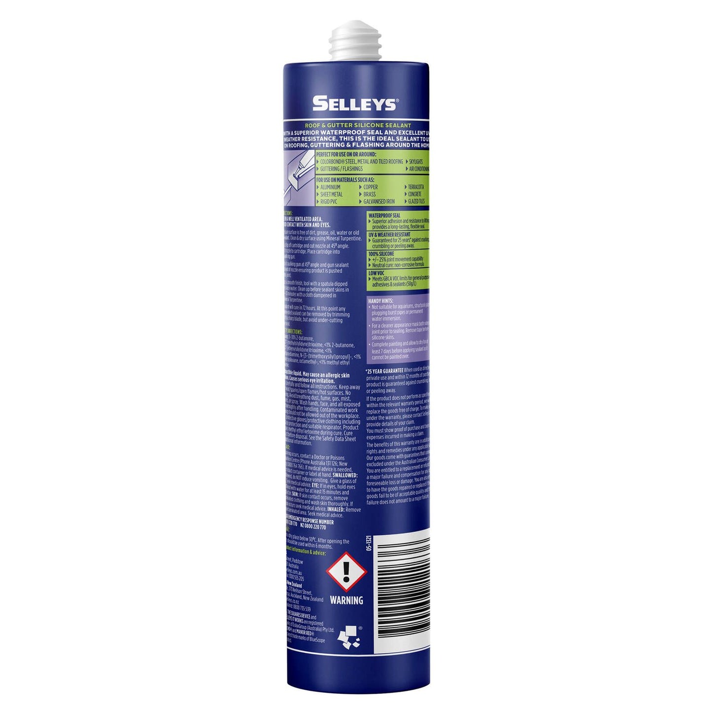 Selleys Roof and Gutter Silicone Sealant - 300g - Manor Red