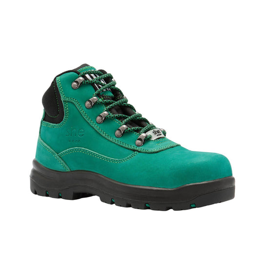 She Wear Does Women's Safety Workboots - Size 10 - Green